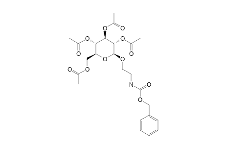 2-(BENZYLOXYCARBONYL)-AMINOETHYL-2,3,4,6-TETRA-O-ACETYL-BETA-D-GLUCOPYRANOSIDE