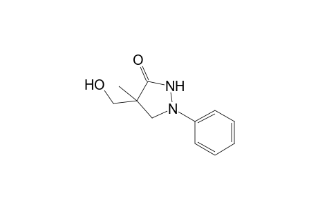 4-(hydroxymethyl)-4-methyl-1-phenylpyrazolidin-3-one