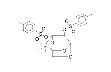 1,6-ANHYDRO-2,4-DI-O-TOSYL-3-O-TRIMETHYLSILYL-BETA-D-GLUCOPYRANOSE