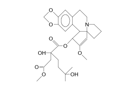 Cephalotaxine, 4-methyl 2-hydroxy-2-(3-hydroxy-3-methylbutyl)butanedioate (ester), [3(R)]-