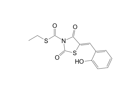 3-(Ethylthiocarbonyl)-5-(2'-hydroxybenzylidene)-2,4-dioxo-tetrahydro-1,3-thiazole