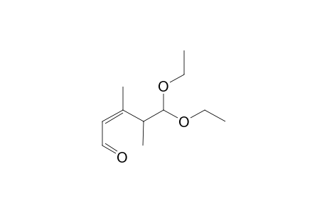 5,5-DIETHOXY-3,4-DIMETHYL-2-PENTENAL;Z-ISOMER