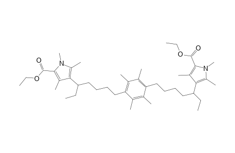 1H-Pyrrole-2-carboxylic acid, 4,4'-[(2,3,5,6-tetramethyl-1,4-phenylene)di-5,1-pentanediyl]bis[3,5-dimethyl-, diethyl ester