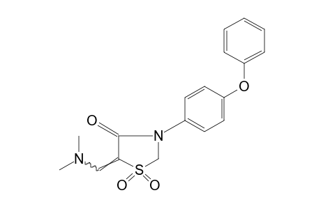 5-[(DIMETHYLAMINO)METHYLENE]-3-(p-PHENOXYPHENYL)-4-THIAZOLIDINONE, 1,1-DIOXIDE