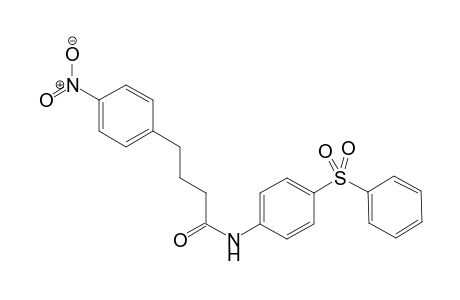 4-(4-nitrophenyl)-N-(4-(phenylsulfonyl)phenyl)butanamide