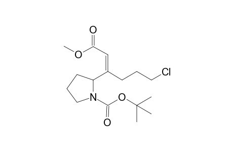 Methyl 3-[[(1,1-Dimethylethoxy)carbonyl]-2-pyrroldinyl]-6-chloro-2-hexenoate