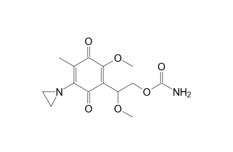 5-(1'-Aziridinyl)-3-[1''-methoxy-2"-carbamoyloxy)ethyl]-2-methoxy-6-methyl-1,4-benzoquinone