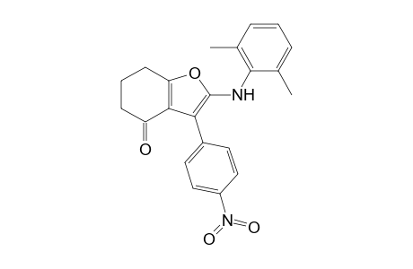 2-(2,6-DIMETHYLPHENYLAMINO)-3-(4-NITROPHENYL)-6,7-DIHYDRO-1-BENZOFURAN-4-(5-H)-ONE