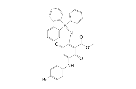 5-(4-bromoanilino)-3,6-diketo-2-(triphenylphosphoranylideneamino)cyclohexa-1,4-diene-1-carboxylic acid methyl ester