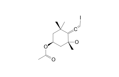 (1S,3R,4A-R)-3-HYDROXY-4-(2-IODOVINYLIDENE)-3,5,5-TRIMETHYL-CYCLOHEX-1-YL-ACETATE