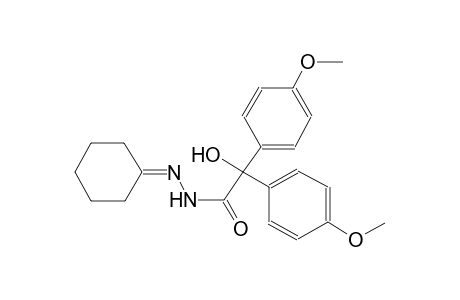 N'-cyclohexylidene-2-hydroxy-2,2-bis(4-methoxyphenyl)acetohydrazide