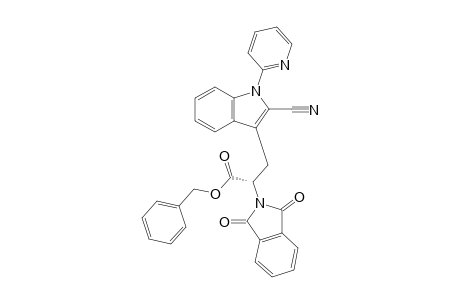 (S)-Benzyl 3-[2-cyano-1-(pyridin-2-yl)-1H-indol-3-yl]-2-(1,3-dioxoisoindolin-2-yl)propanoate