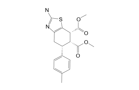 DIMETHYL-(5R*,6R*,7R*)-2-AMINO-5-(4-METHYLPHENYL)-4,5,6,7-TETRAHYDROBENZOTHIAZOLE-6,7-DICARBOXYLATE