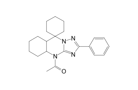 4'-Acetyl-2'-phenyl-4a',5',6',7',8',8a'-hexahydro-4'H-spiro-[cyclohexane-1,9'-[1,2,4]triazolo[5,1-b]quinazoline]