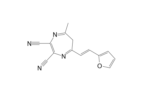2,3-Dicyano-5-[2-(2-furyl)ethenyl]-7-methyl-6H-1,4-diazepine