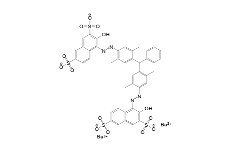 Dibarium 3-hydroxy-4-({4-[{4-[(2-hydroxy-3,6-disulfonato-1-naphthyl)diazenyl]-2,5-dimethylphenyl}(phenyl)methyl]-2,5-dimethylphenyl}diazenyl)-2,7-naphthalenedisulfonate