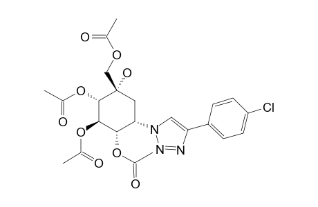 (1S,2R,3S,4S,6S)-4-(ACETOXYMETHYL)-6-[4-(4-CHLOROPHENYL)-1H-1,2,3-TRIAZOL-1-YL]-4-HYDROXY-CYCLOHEXANE-1,2,3-TRIYL-TRIACETATE