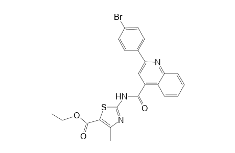 Ethyl 2-({[2-(4-bromophenyl)-4-quinolinyl]carbonyl}amino)-4-methyl-1,3-thiazole-5-carboxylate