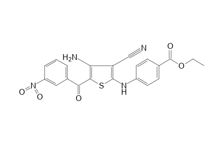 p-{[4-amino-3-cyano-5-(m-nitrobenzoyl)-2-thienyl]amino}benzoic acid, ethyl ester