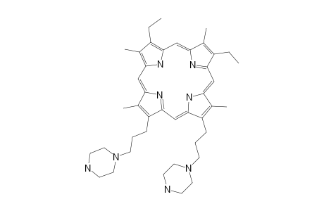 2,7,12,18-Tetramethyl-3,8-diethyl-13,17-bis(3-piperazino-propyl)porphydrin