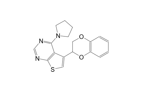 thieno[2,3-d]pyrimidine, 5-(2,3-dihydro-1,4-benzodioxin-2-yl)-4-(1-pyrrolidinyl)-