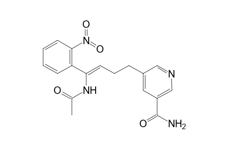 Z-1-Acetylamino-2-nitrophenyl-4-(5'- carbamoyl-3'-pyridyl) but-1-ene