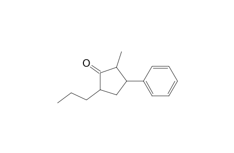 2-Methyl-3-phenyl-5-propyl-1-cyclopentanone