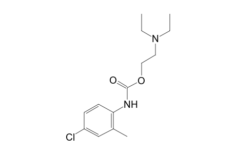 4-chloro-2-methylcarbanilic acid, 2-(diethylamino)ethyl ester