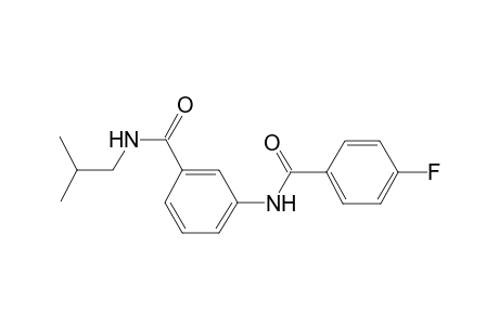 3-[(4-Fluorobenzoyl)amino]-N-isobutylbenzamide