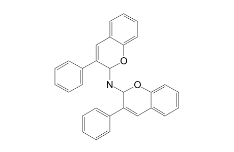 3-Phenyl-N-(3-phenyl-2H-1-benzopyran-2-yl)-2H-1-benzopyran-2-amine