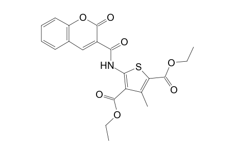 Diethyl 5-[(coumarin-3-ylcarbonyl)amino]-3-methyl-2,4-thiophenedicarboxylate