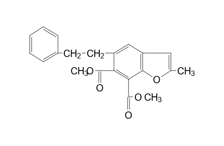 2-methyl-5-phenethyl-6,7-benzofurandicarboxylic acid, dimethyl ester