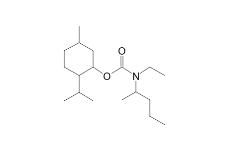 Carbonic acid, monoamide, N-(2-pentyl)-N-ethyl-, menthyl ester