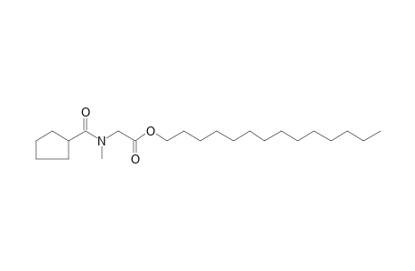 Sarcosine, N-(cyclopentylcarbonyl)-, tetradecyl ester