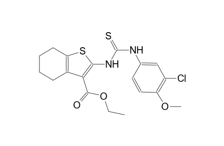 ethyl 2-{[(3-chloro-4-methoxyanilino)carbothioyl]amino}-4,5,6,7-tetrahydro-1-benzothiophene-3-carboxylate