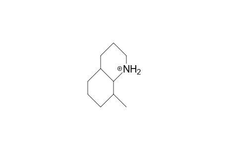 8a-Methyl-trans-decahydro-quinolinium cation