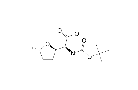 (2S,2'R,5'S)-2-(TERT.-BUTOXYCARBONYLAMINO)-2-(5'-METHYLTETRAHYDROFURAN-2'-YL)-ACETIC-ACID;N-(TERT.-BUTOXYCARBONYL)-DIHYDROFURANOMYCIN