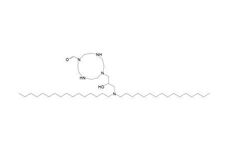 7-[3-(dicetylamino)-2-hydroxy-propyl]-1,4,7,10-tetrazacyclododecane-1-carbaldehyde