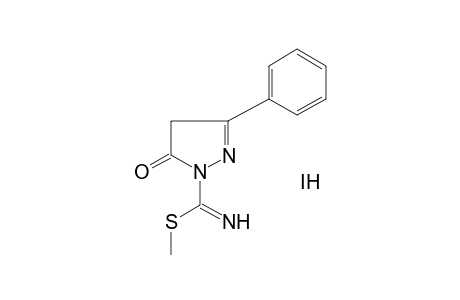 5-oxo-3-phenylthio-2-pyrazoline-1-carboximidic aicd, S-methyl ester, monohydroiodide