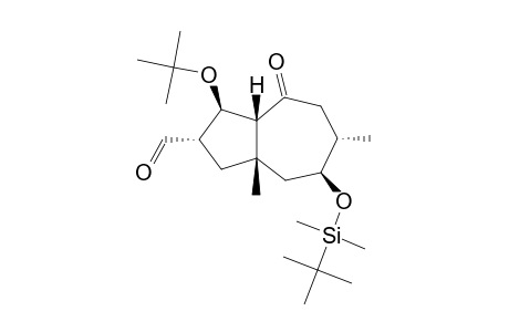 (1R*,4S*,5S*,7S*,9S*,10R*)-10-TERT.-BUTOXY-5-TERT.-BUTYLDIMETHYLSILOXY-4,7-DIMETHYL-2-OXO-BICYCLO-[5.3.0]-DECANE-9-CARBALDEHYDE