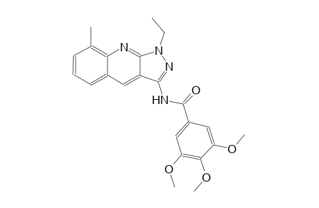 N-(1-ethyl-8-methyl-1H-pyrazolo[3,4-b]quinolin-3-yl)-3,4,5-trimethoxybenzamide