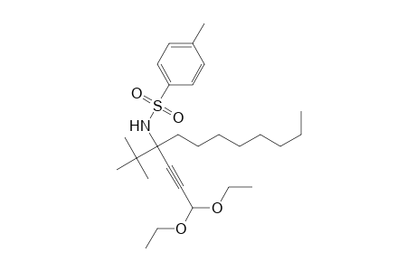 N-(1-tert-Butyl-4,4-diethoxy-1-octylbut-2-ynyl)-4-toluenesulfonamide