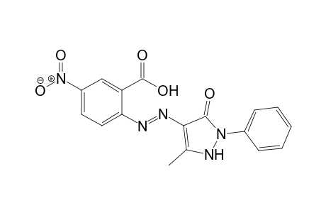 2-(3-Methyl-5-oxo-1-phenyl-3-pyrazolin-4-ylazo)-5-nitrobenzoic acid