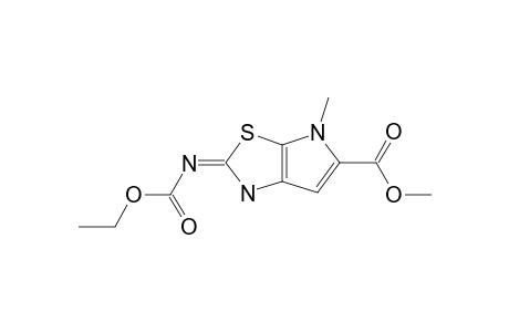 5-carboxy-6-methyl-6H-pyrrolo[3,2-d]thiazole-2-carbamic acid, 2-ethyl 5-methyl ester