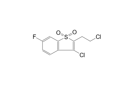 benzo[b]thiophene, 3-chloro-2-(2-chloroethyl)-6-fluoro-, 1,1-dioxide