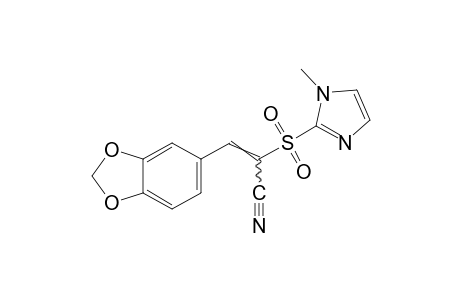 3,4-(methylenedioxy)-alpha-[(1-methylimidazol-2-yl)sulfonyl]cinnamonitrile