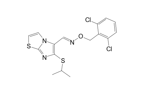 6-(ISOPROPYLTHIO)IMIDAZO[2,1-b]THIAZOLE-5-CARBOXALDEHYDE, O-(2,6-DICHLOROBENZYL)OXIME