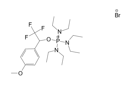 tris(diethylamino)-[2,2,2-trifluoro-1-(4-methoxyphenyl)ethoxy]phosphanium bromide