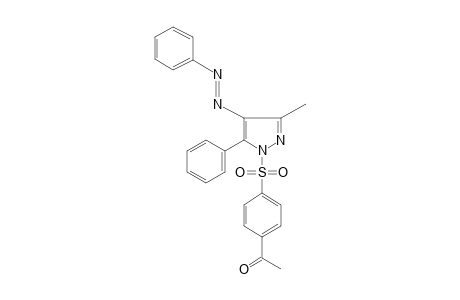 1-[(p-acetylphenyl)sulfonyl]-3-methyl-5-phenyl-4-(phenylazo)pyrazole