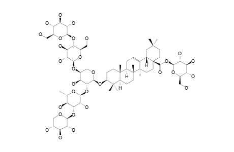 #3;3-O-BETA-D-XYLOPYRANOSYL-(1->3)-ALPHA-L-RHAMNOPYRANOSYL-(1->2)-[BETA-D-GLUCOPYRANOSYL-(1->4)]-BETA-D-GLUCOPYRANOSYL-(1->4)]-ALPHA-L-ARABINOPYRANOSYL-OLEANOL